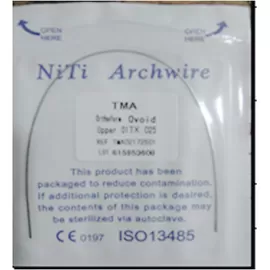 China TMA NITI Rectangular Wire Ovoid Form 1pcs/bag SE-O029 supplier
